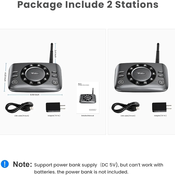 Wireless Intercom System in Black - Picture 7 of 7